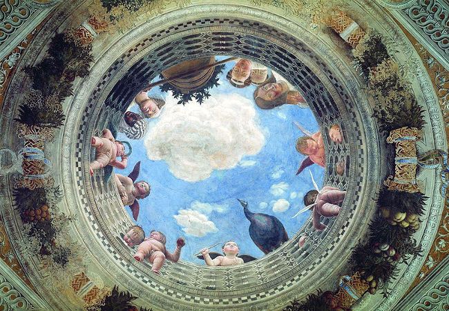 Camera degli Sposi Ceiling Frescoes by Andrea Mantegna